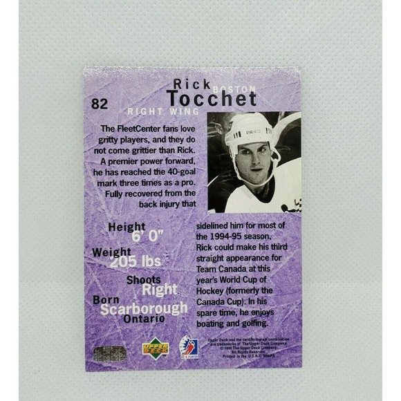 Lot Of 5 Be A Player Upper Deck Vintage Boston Hockey Collectible Trading Cards - Picture 8 of 12